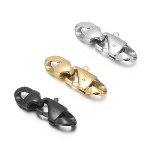3 Stainless Steel Clasp Jewelry Findings for DIY Necklace Bracelet Waist Chain