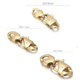 3 Stainless Steel Clasp Jewelry Findings for DIY Necklace Bracelet Waist Chain