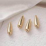 20PCS Metallic Resin Teardrop Pendant Charms for Jewelry Making