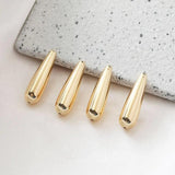 20PCS Metallic Resin Teardrop Pendant Charms for Jewelry Making