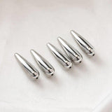 20PCS Metallic Resin Teardrop Pendant Charms for Jewelry Making