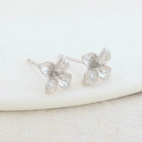 10*10.5MM 14K Plated Brass Flowers Stud Earrings DIY Jewelry Making