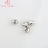 20PCS 3.5MM 4.5MM 5.5MM Round Spacer Beads Brass DIY Jewelry Accessories