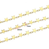 7mm Star Charm Stainless Steel Chains for Women Jewelry Making