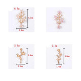 10 PCS Crystal Rhinestone Pearl Flowers DIY Jewelry Making