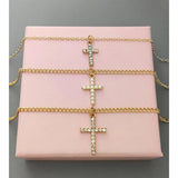 10Pcs 22*15mm Pearl Cross Charms for DIY Jewelry Making