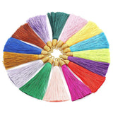 10pcs Bohemian Tassel Brush Earrings Cotton Diy