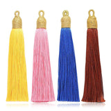 10pcs Bohemian Tassel Brush Earrings Cotton Diy