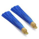 10pcs Bohemian Tassel Brush Earrings Cotton Diy