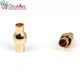 8pcs 8*16MM Magnetic Clasps Four Colors Round Leather Cord DIY Jewelry