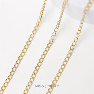 Titanium Steel 18K Plated Chain Horsewhip DIY Accessories