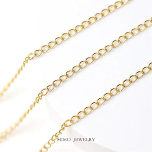 Titanium Steel 18K Plated Chain Horsewhip DIY Accessories
