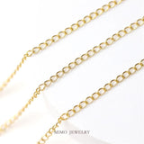Titanium Steel 18K Plated Chain Horsewhip DIY Accessories