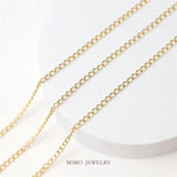 Titanium Steel 18K Plated Chain Horsewhip DIY Accessories