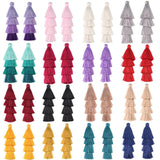 4pcs 8.5cm 4-layer Colorful Silk Fringes for Earrings DIY Jewelry Making