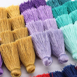 4pcs 8.5cm 4-layer Colorful Silk Fringes for Earrings DIY Jewelry Making