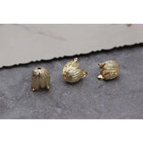 Copper Plated Pendant DIY Earrings Accessories Mesh Flower Round Oval 2pcs