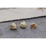 Copper Plated Pendant DIY Earrings Accessories Mesh Flower Round Oval 2pcs