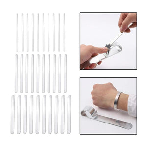 10 Pcs Aluminum Bracelet Blanks for Engraving, Stamping, Shaping