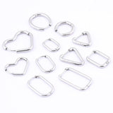 10pcs Stainless Steel Hoop Earring Clasp Hooks DIY Jewelry Making