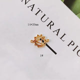 10pcs Star Pendants Round Hollow Flower Semicircle Charms for DIY Jewelry Making