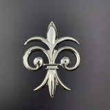 5 pcs Metal Filigree Flowers Slice Charms 60x80mm Jewelry DIY Findings