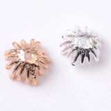50 PCS Metal Alloy Stamen Flowers Bead Caps for Jewelry Making