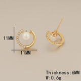 4Pcs Shinny Pear CZ Earrings Stud DIY Jewelry Findings Components