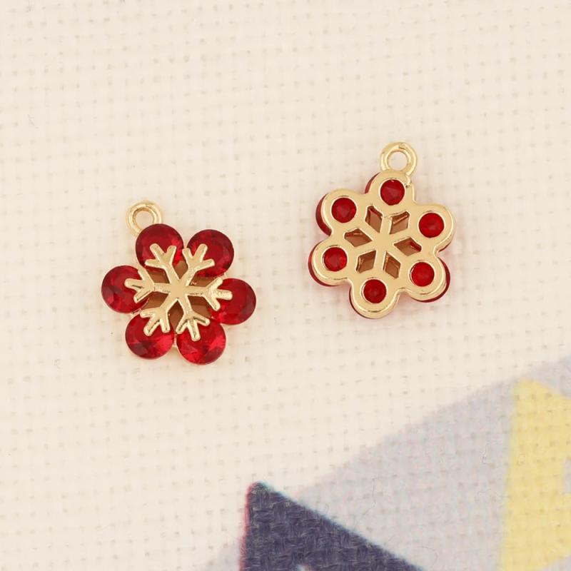 6Pcs Flower Shape Earrings Pendant DIY Accessories Handmade Jewelry Findings