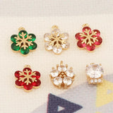 6Pcs Flower Shape Earrings Pendant DIY Accessories Handmade Jewelry Findings