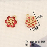 6Pcs Flower Shape Earrings Pendant DIY Accessories Handmade Jewelry Findings