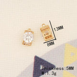 6Pcs Flower Shape Earrings Pendant DIY Accessories Handmade Jewelry Findings