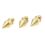 50 Brass Pointed Cone Pendant Charms DIY Jewelry 4mmx9.3mm