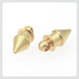 50 Brass Pointed Cone Pendant Charms DIY Jewelry 4mmx9.3mm