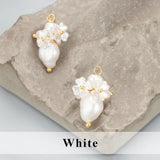 Flower Shape Charms 18k Plated DIY Pendants 2pcs/lot
