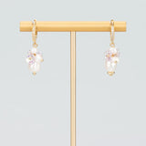 Flower Shape Charms 18k Plated DIY Pendants 2pcs/lot