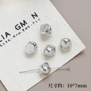 6pcs Resin Bean Straight Hole Beads DIY Jewelry Material
