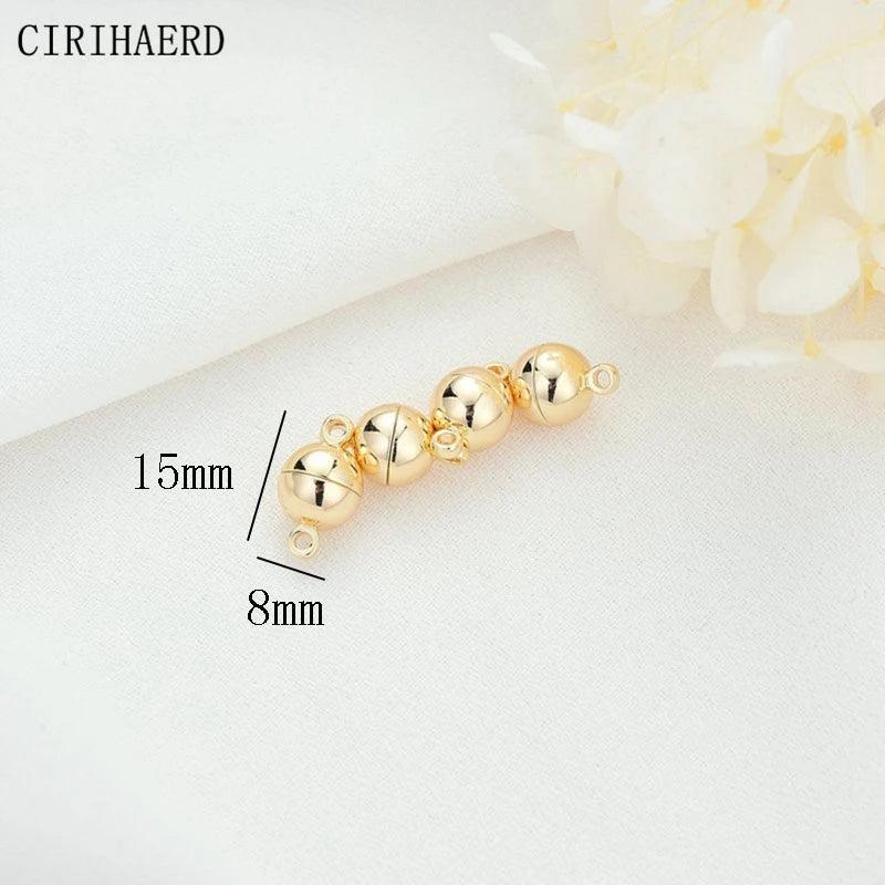 14k Plated Magnetic Buckle Jewelry Making Components Lot