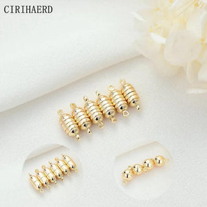 14k Plated Magnetic Buckle Jewelry Making Components Lot