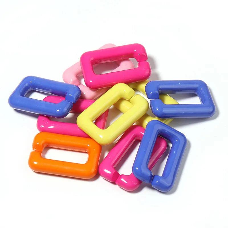 25 pcs Acrylic Chain for DIY Earrings Necklace Bracelet Bag Clothes