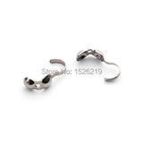 100pcs 3.2*10mm Steel Tassel Caps End Caps Necklace Bracelet Toggle Clip F2211