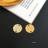 Copper Double Smooth Wafer Clip Earrings with Pendant
