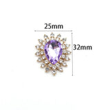 5pcs Acrylic Alloy Jewelry for Party DIY Rhinestone Crafts