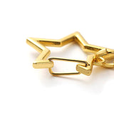 10pcs Star Pentagram Key Chain DIY Accessories