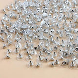 100 PCS Stainless Steel Earring Back Stopper Set. 5 Colors Stud Earring Plugs