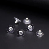 100 PCS Stainless Steel Earring Back Stopper Set. 5 Colors Stud Earring Plugs