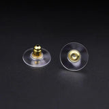 100 PCS Stainless Steel Earring Back Stopper Set. 5 Colors Stud Earring Plugs