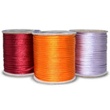 2.0mm Soft Satin Rattail Silk Macrame Cord 35M Nylon Kumihimo DIY Chinese Knot