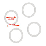 20pcs Stainless Steel Polished O Round Ring Hardware for Leather Craft DIY