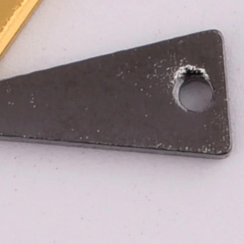 10pcs 17.5*6mm Triangle Copper Jewelry Findings DIY Crafts Supplies